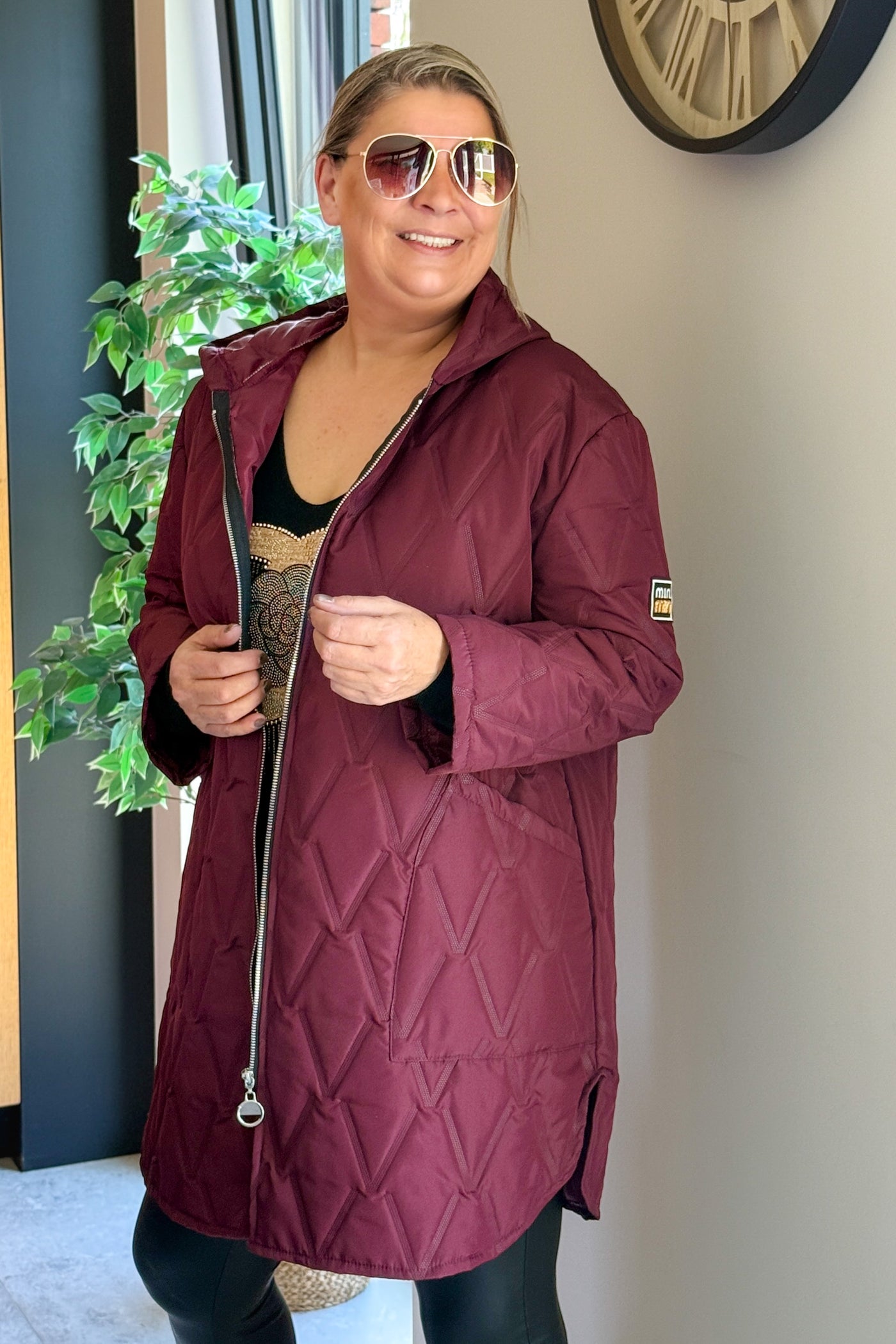 Manteau Miumi Bordeaux GT