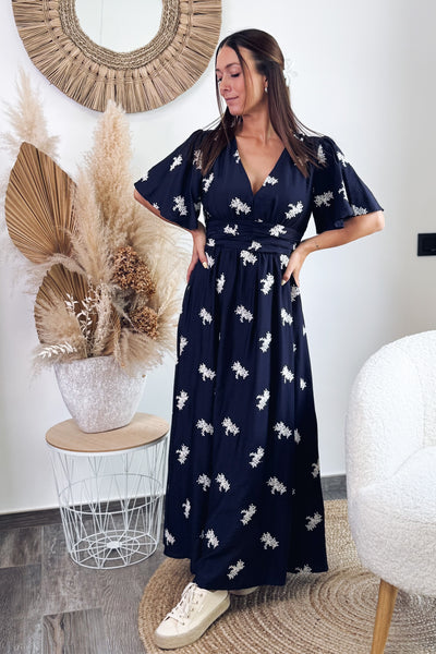 Robe Longue Sylvaine Bleu Marine (15054882668869)
