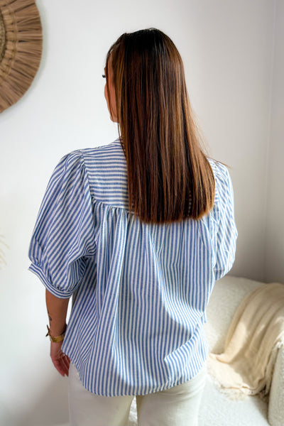 Chemise Elissia Bleu Manches Courtes (15104191562053)