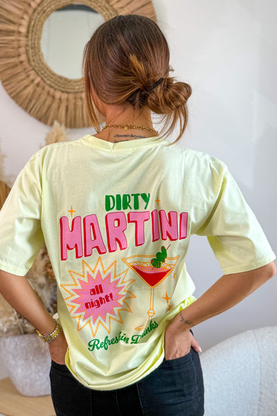 T-Shirt " Martini" Jaune (15242521542981)