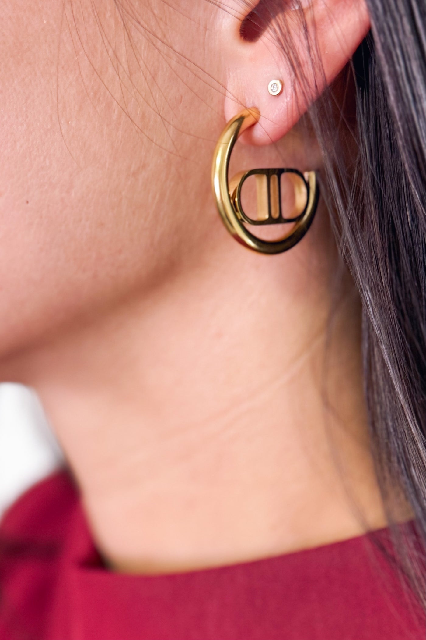 Boucle D'oreille Diva Doré