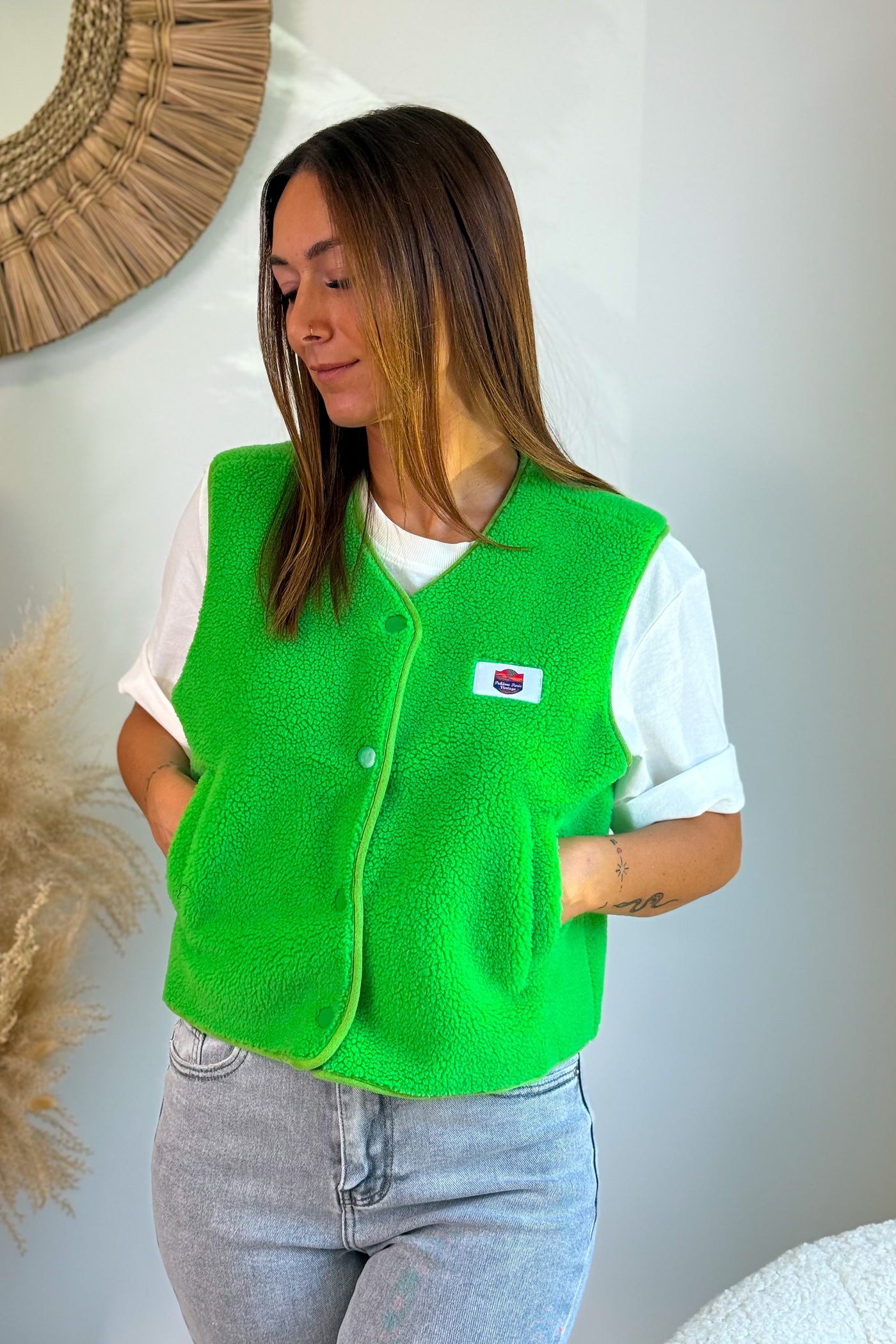 Gilet Teddy Giselyne Vert (15072274121029)