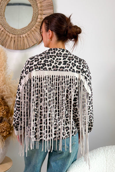 Veste A Franges Andra Léo Beige (15314506514757)