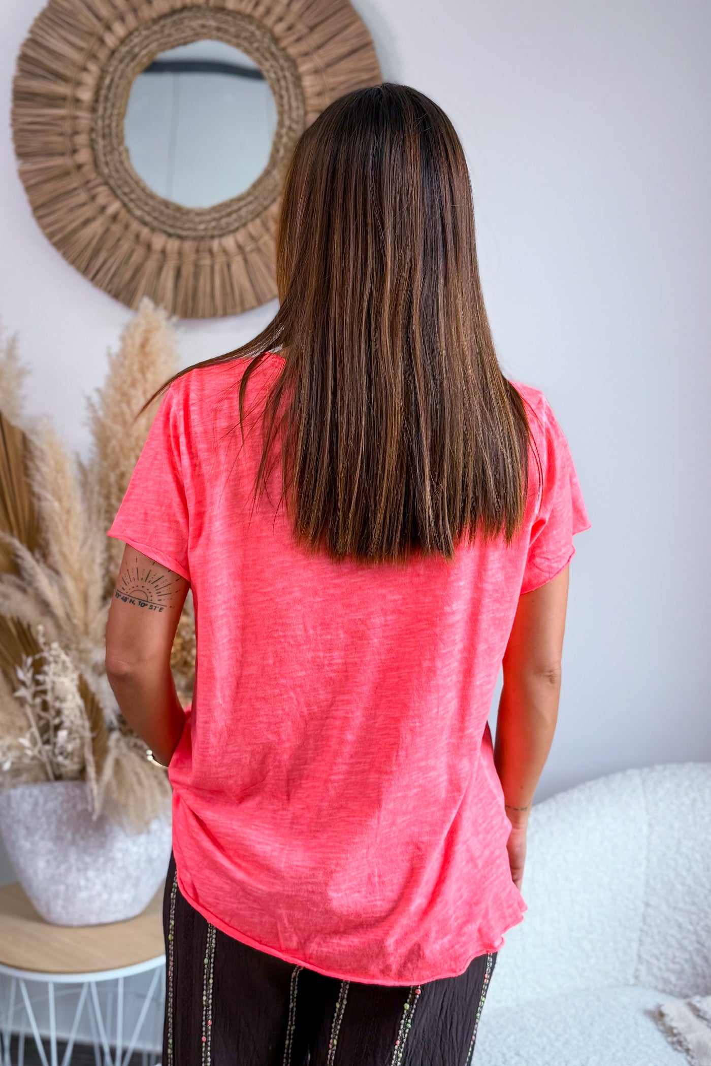 T-Shirt Sarty Corail Fluo (15176279523653)