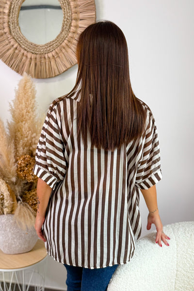 Chemise Lindsay Ecru/Choco (15297415053637)