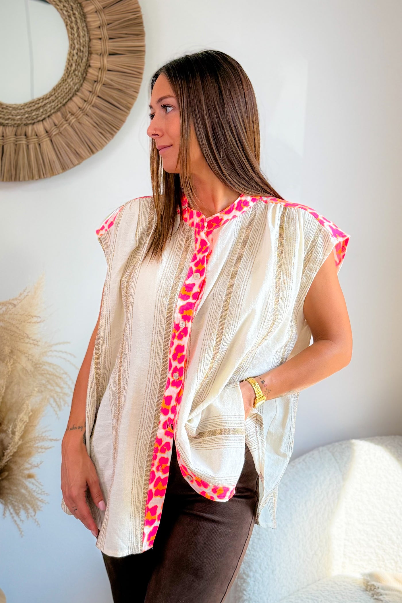 Chemise Dalfine Beige/Prita (15114353377605)