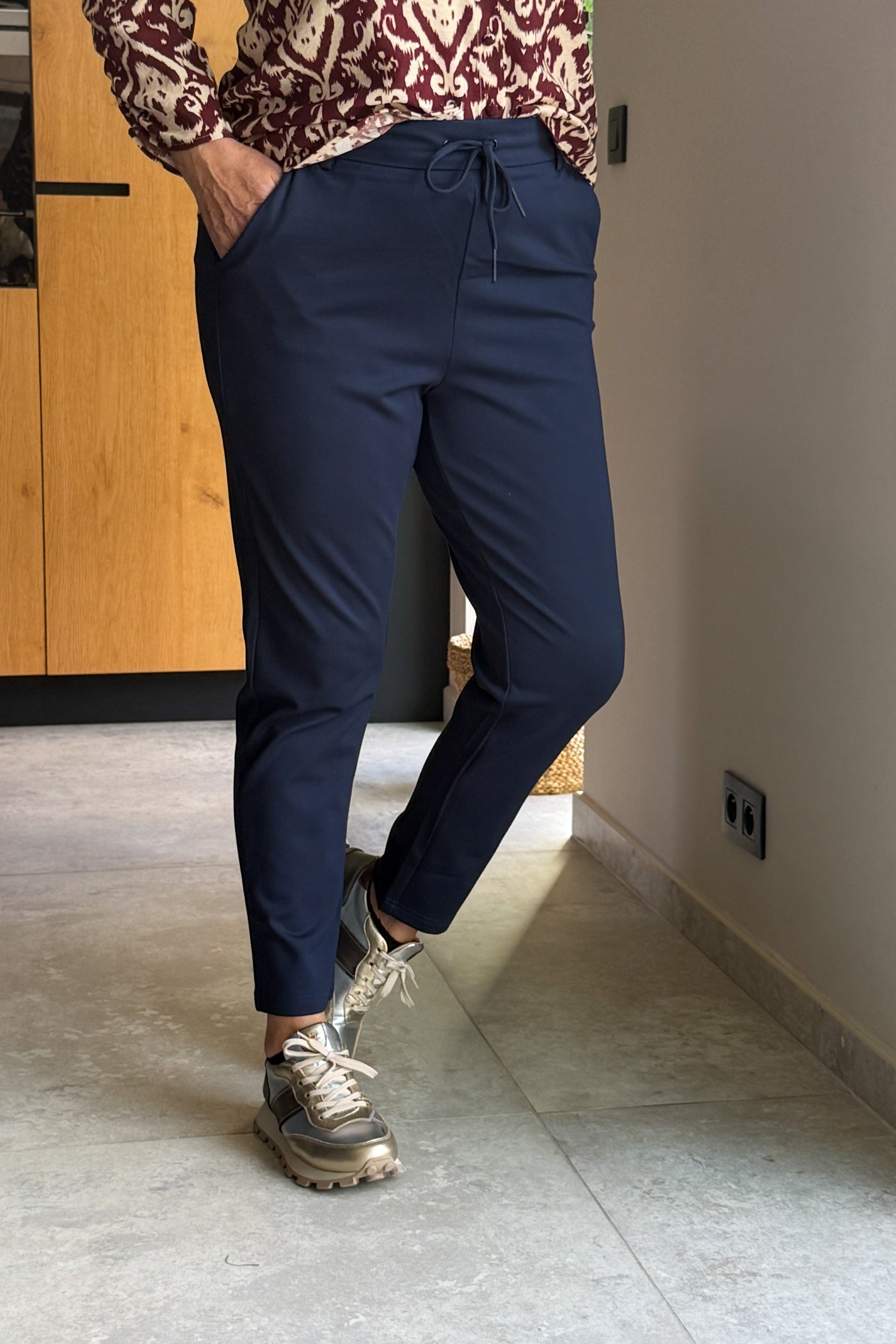 Pantalon CarGolotrash Bleu Marine Carmakoma