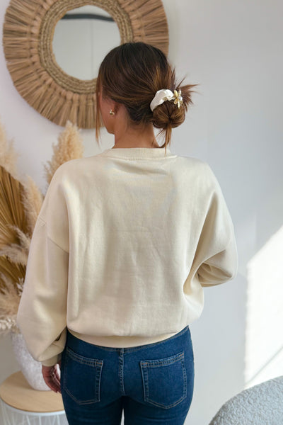 Sweat "L'Amore" Beige Garcia (15197597466949)