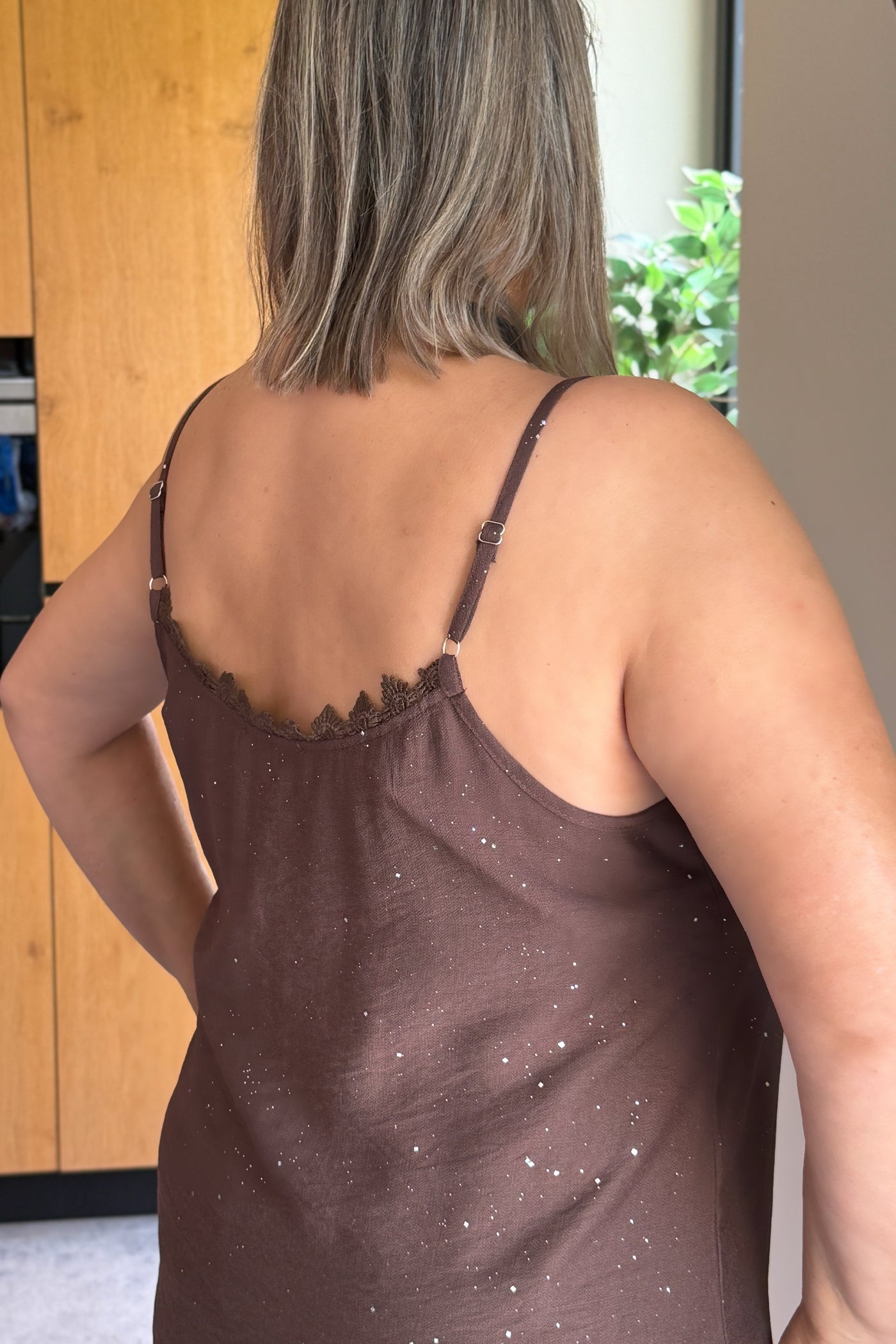 Top Stacey Choco à Paillettes GT