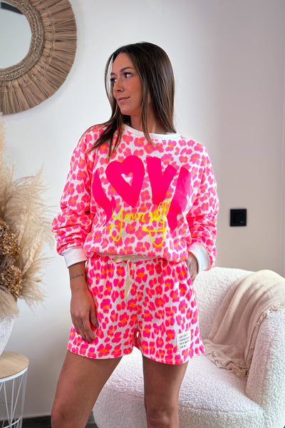 Sweat Prita Rose Fluo "Love Your Self" (15038141038917)
