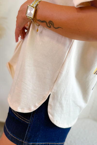 T-Shirt " Miami Florida" Beige (15157053358405)