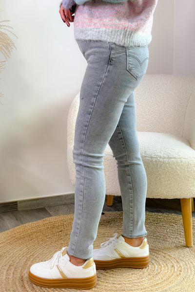 Jeans Slim Liva Taille Haute Gris Délavé (14843812872517)