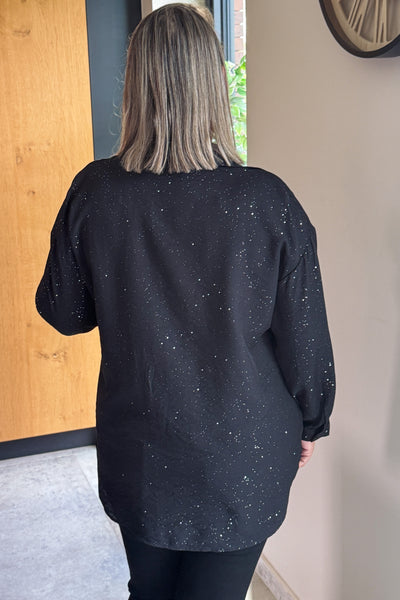 Chemise Stacey Noir à Paillettes GT
