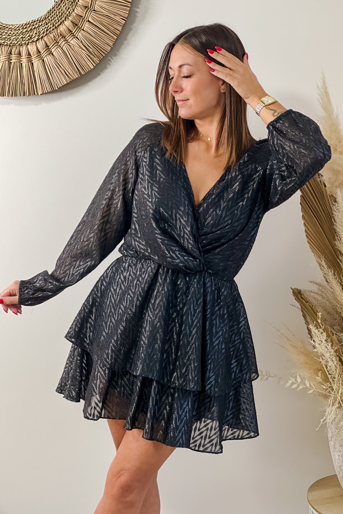 Robe Liana Noir (8746928767301)