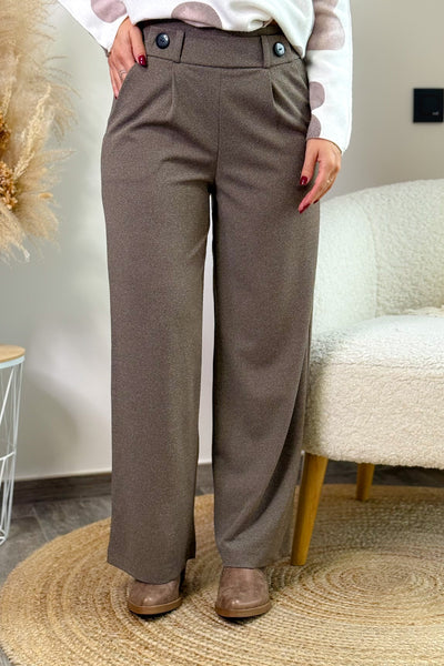 Pantalon Geggo Choco Chiné JDY