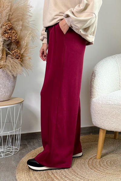 Pantalon Loriane Bordeaux