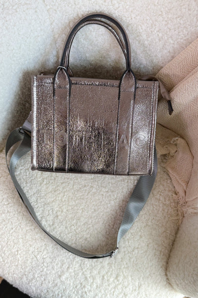 THE TOTE BAG Métalisé Gris Anthracite (15038325588293)