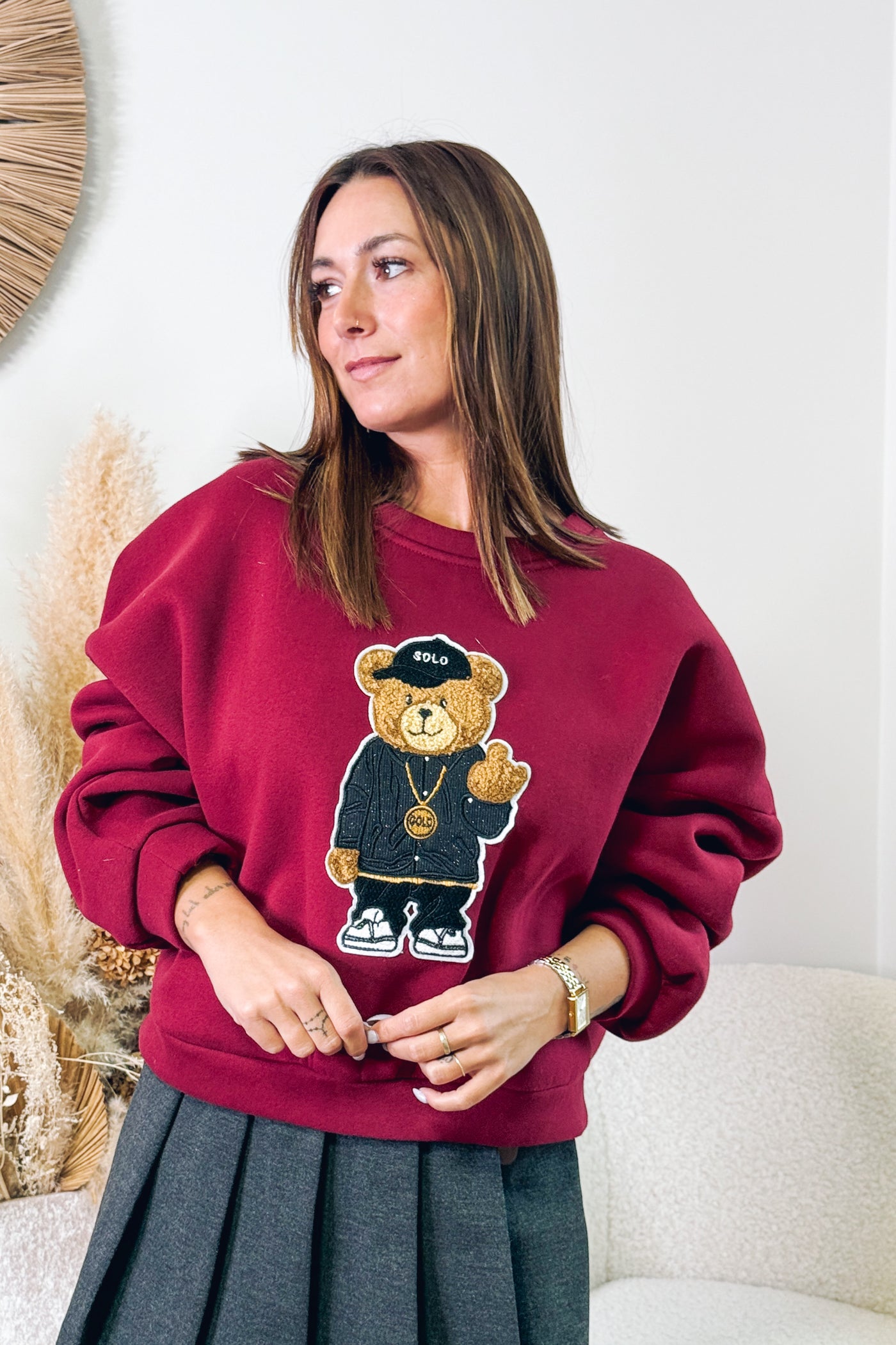 Sweat "Teddy " Bordeaux (14829043974469)