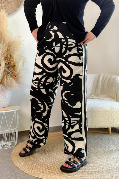 Pantalon CarNicon Noir/Blanc Only Carmakoma (15020419645765)