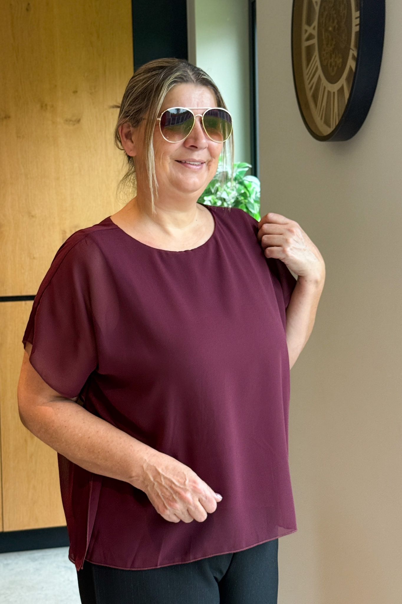 Blouse CarCoko Bordeaux Carmakoma