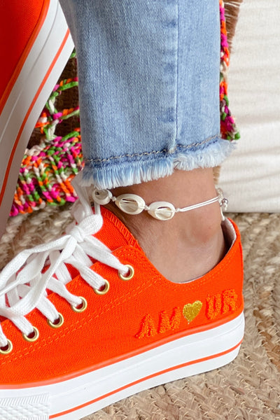 Style Converse " AMOUR " Orange (8568545378629)