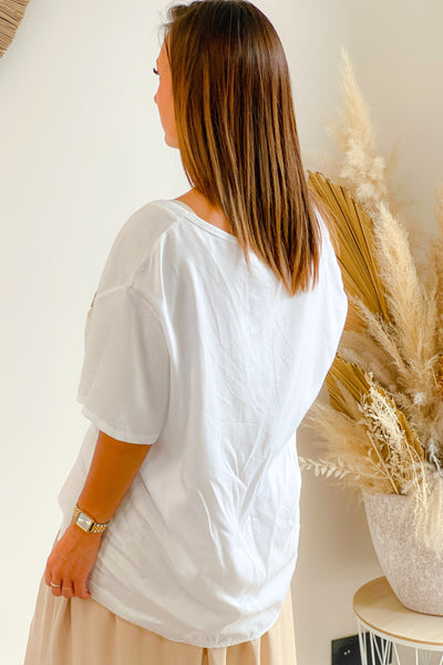 T-shirt " Je T'aime Infiniment " Blanc (8568574083397)