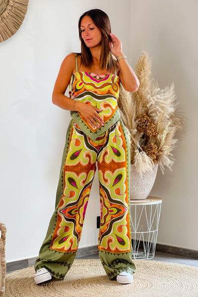 Ensemble Top et pantalon Lizéa Kaki (8597115404613)