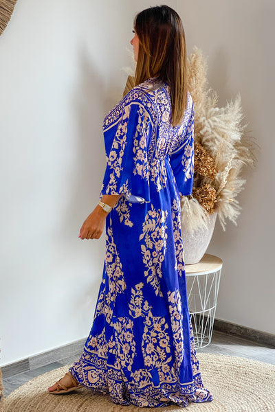 Robe Longue Madena Bleu Roi (8601100648773)