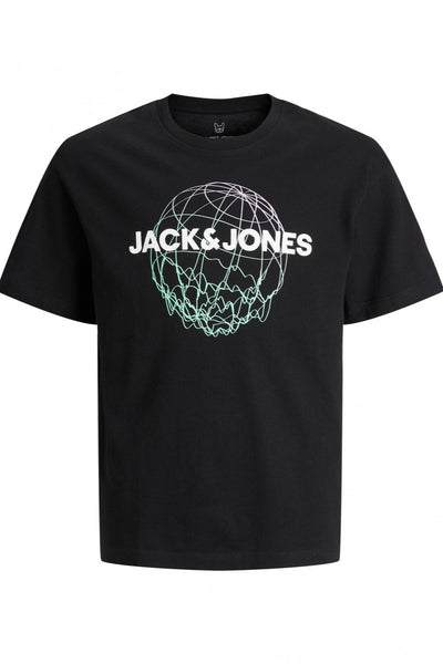 T-Shirt JCODIGITALI TEE SS CREW NECK Noir (8549213438277)