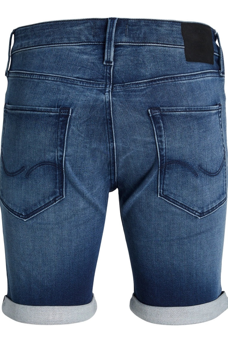 Short JJIRICK JJicon en jeans Bleu Moyen (9149049340229)