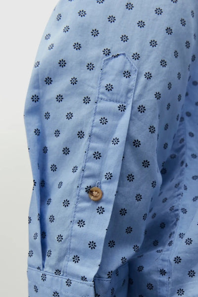 Chemise JJETREKOTA DETAIL SHIRT LS SN bleue (8540375155013)