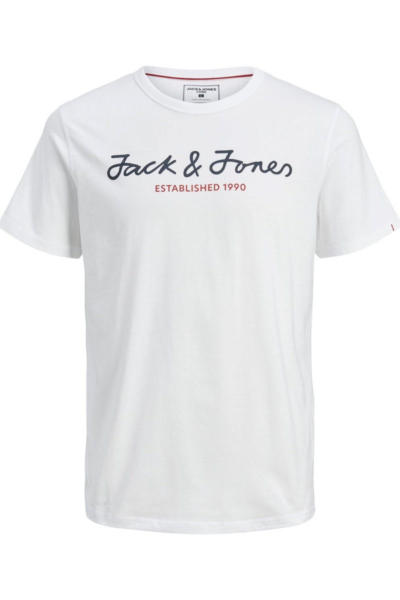 T-Shirt JCOBERG UPSCALED TEE SS Blanc (8618956063045)