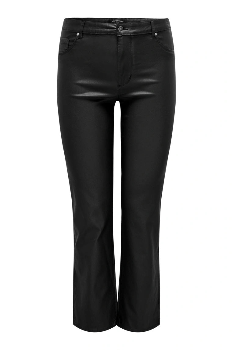 Pantalon CARAUGUSTA STRAIGHT Huilé Noir longueur (8667603009861)