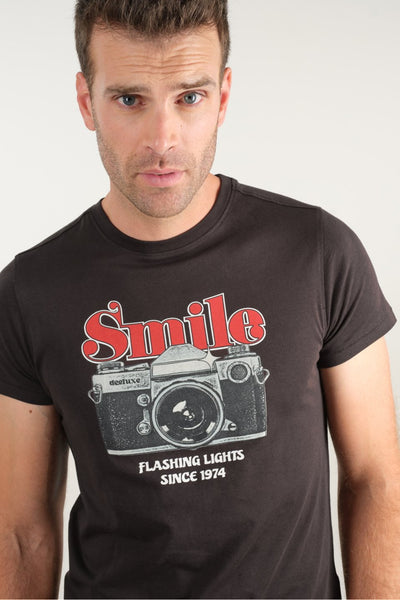 T-Shirt Smile Noir (8640095322437)
