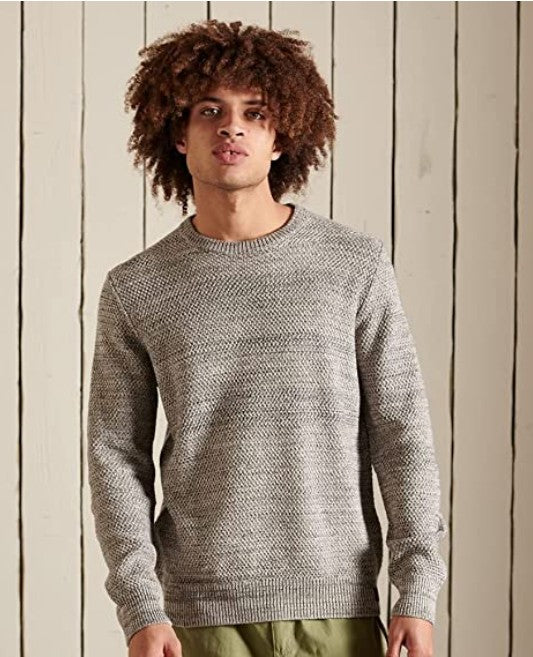 Pull manches longues SUPERDY Gris (7053266845875)