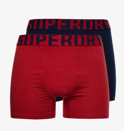 Pack 2 boxers SUPERDRY rouge et bleu (7053267370163)