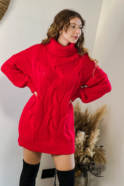 Robe Pull Félicia Rouge (7327306219699)